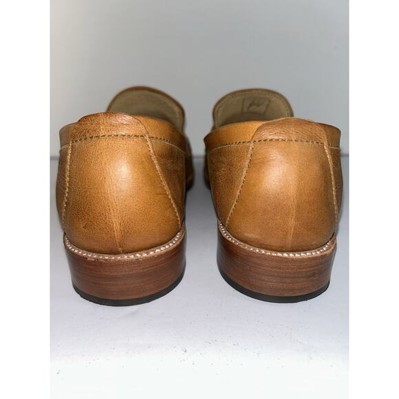 Adelante Luca Leather Handcrafted Men’s Caramel Penny Loafers Size US 8 C main image 5